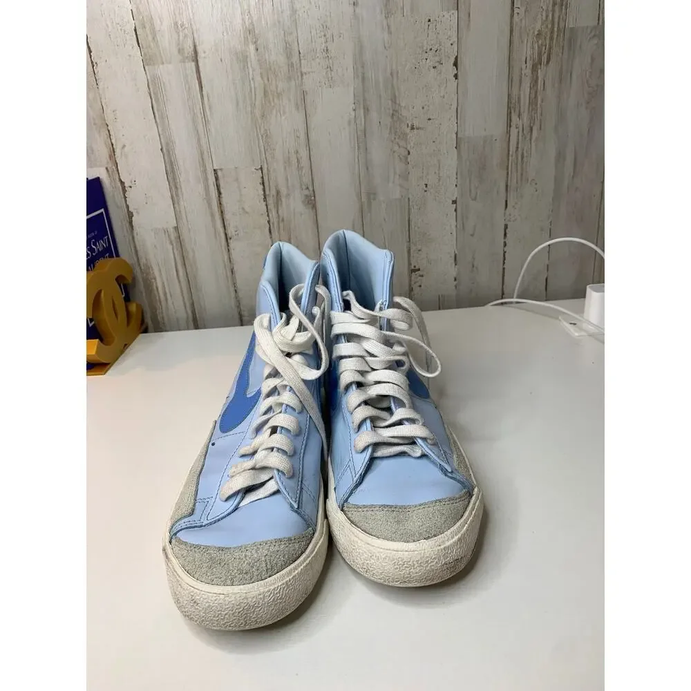 Nike Blazer Mid '77 Vintage Men's High Top Sneakers Blue Size 9